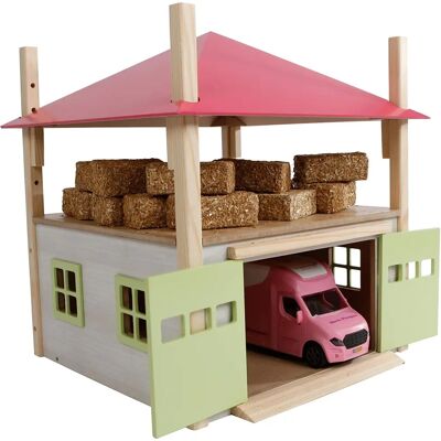 Kids Globe Rosa Spielzeug-Heuschober mit verstellbarem Dach Kids Globe Rosa Spielzeug-Heuschober mit verstellbarem Dach