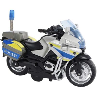 Kids Globe Polizeimotorrad - 13cm Spielzeug mit Licht & Ton - Bunt Kids Globe Polizeimotorrad - 13cm Spielzeug mit Licht & Ton - Bunt