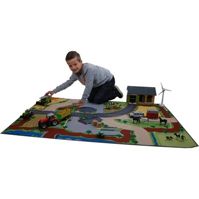 Kids Globe Bauernhof Spielteppich - 150x100cm Mehrfarbig Kids Globe Bauernhof Spielteppich - 150x100cm Mehrfarbig