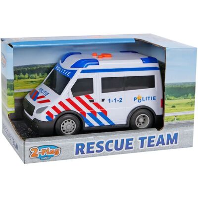 2-Play Wit Politieauto - Speelgoedauto 2-Play Wit Politieauto - Speelgoedauto