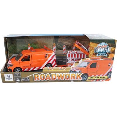 Kids Globe VW Transporter mit Pijlwagen und Licht - Spielzeugauto Kids Globe VW Transporter mit Pijlwagen und Licht - Spielzeugauto