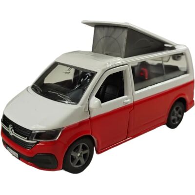 Kids Globe Kids Globe VW Transporter Camper Die-Cast Pull Back - Zabawka samochód Kids Globe Kids Globe VW Transporter Camper Die-Cast Pull Back - Zabawka samochód