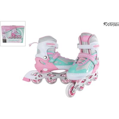 Street Rider - Inline Skeelers - Roze/Groen - Inline skates Street Rider - Inline Skeelers - Roze/Groen - Inline skates