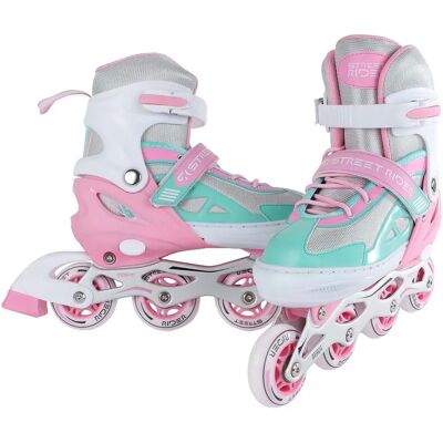 Street Rider - Inline Skeelers - Pink/Grün - Rollschuhe Street Rider - Inline Skeelers - Pink/Grün - Rollschuhe