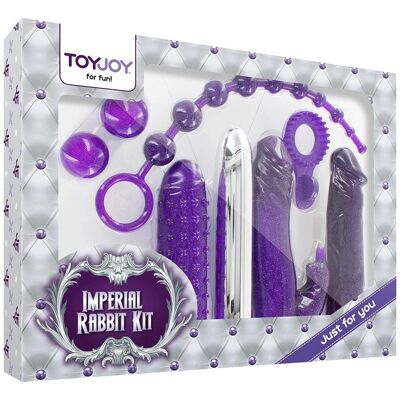 ToyJoy Imperial Rabbit Kit - Sex Toys - Tmavě fialová ToyJoy Imperial Rabbit Kit - Sex Toys - Tmavě fialová