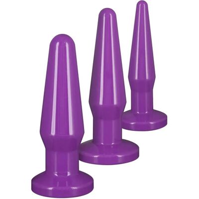 Toyjoy Model Fallo Anale 3 Stuks - Sex Toys Mini Maxi - Paars Toyjoy Model Fallo Anale 3 Stuks - Sex Toys Mini Maxi - Paars