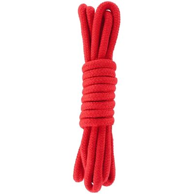 Corde de Bondage Hidden Desire 3m Rouge - Accessoire BDSM Corde de Bondage Hidden Desire 3m Rouge - Accessoire BDSM