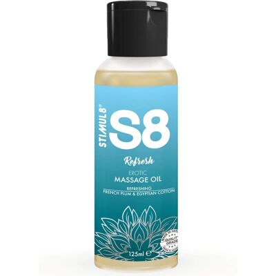 Huile de Massage Stimul8 - Prune Française & Coton Egyptien - 125g Huile de Massage Stimul8 - Prune Française & Coton Egyptien - 125g