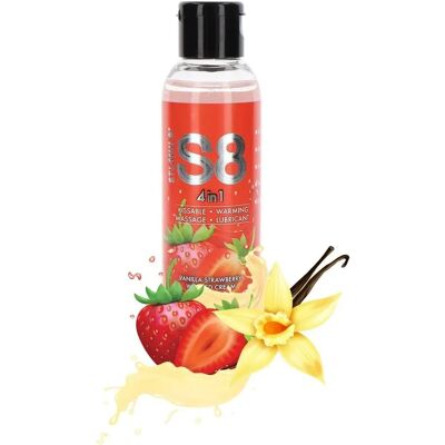 STIMUL8 Ehető eper-vanília vízalapú síkosító - 125ml - Személyes ápolás STIMUL8 Ehető eper-vanília vízalapú síkosító - 125ml - Személyes ápolás