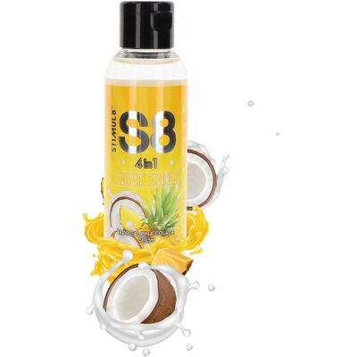S8 125ml - Lubricante comestible de coco y piña - 4 en 1 S8 125ml - Lubricante comestible de coco y piña - 4 en 1