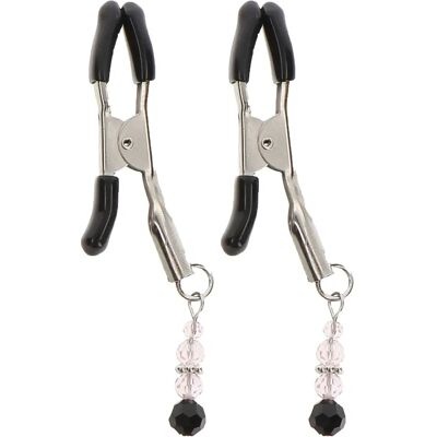 Taboom Blanc Rose Noir - Pinces à Tétons BDSM Taboom Blanc Rose Noir - Pinces à Tétons BDSM