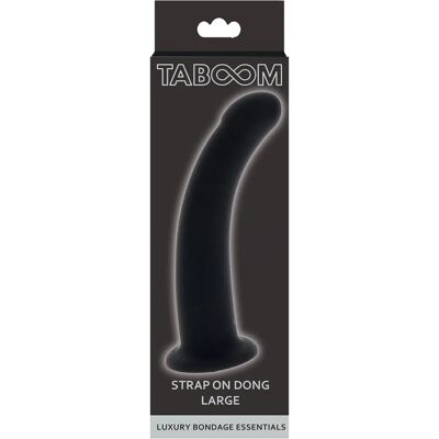 Taboom Dildo Ergonomico Nero - Punto G/P Curvo Silicone - 16cm Taboom Dildo Ergonomico Nero - Punto G/P Curvo Silicone - 16cm