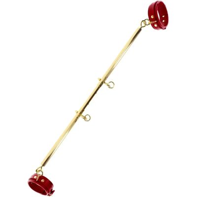 Taboom Bondage de Luxe avec Menottes de Cheville - Rouge - Barre d’Écartement BDSM Taboom Bondage de Luxe avec Menottes de Cheville - Rouge - Barre d’Écartement BDSM