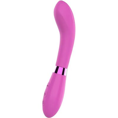 Vibratore in Silicone Curvo G-Punto ToyJoy - Impermeabile - 21cm Vibratore in Silicone Curvo G-Punto ToyJoy - Impermeabile - 21cm