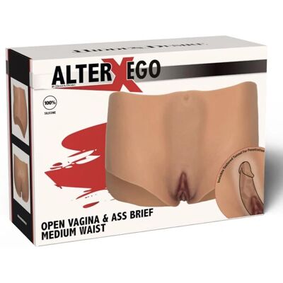 HIDDEN DESIRE - Alter Ego Slip met open vagina en anus Huidskleur Medium - Lingerie HIDDEN DESIRE - Alter Ego Slip met open vagina en anus Huidskleur Medium - Lingerie