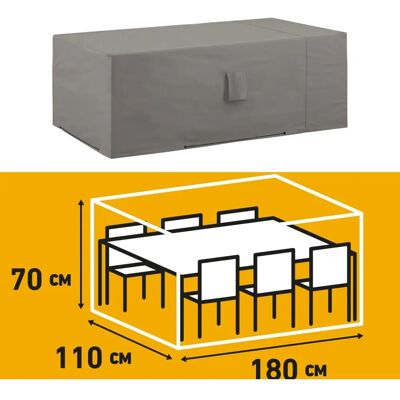 VidaXL Madison Außenmöbelhülle 180x110cm Grau Gartensitzschutz VidaXL Madison Außenmöbelhülle 180x110cm Grau Gartensitzschutz