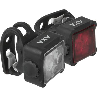 AXA Niteline 44R Fietsverlichtingset USB Waterdicht Compact AXA Niteline 44R Fietsverlichtingset USB Waterdicht Compact