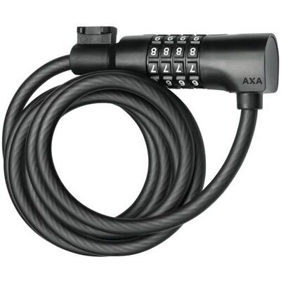 Zamek rowerowy AXA Resolute C8/180 - 180cm, 8mm, Kod 4 cyfr Zamek rowerowy AXA Resolute C8/180 - 180cm, 8mm, Kod 4 cyfr