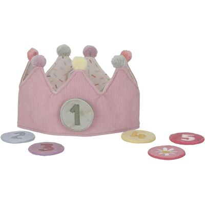 Corona di compleanno rosa Little Dutch - Modello LD4515 - 1-5 Traguardi Corona di compleanno rosa Little Dutch - Modello LD4515 - 1-5 Traguardi