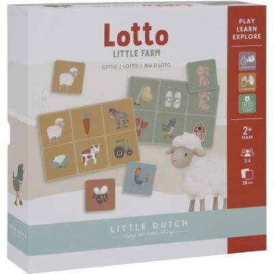 Little Dutch Pieni Maatila Lotto Peli lapsille Little Dutch Pieni Maatila Lotto Peli lapsille