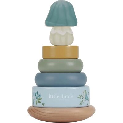 Little Dutch Forest Friends Anelli Impilabili - Giocattolo in Legno per Bambini Little Dutch Forest Friends Anelli Impilabili - Giocattolo in Legno per Bambini