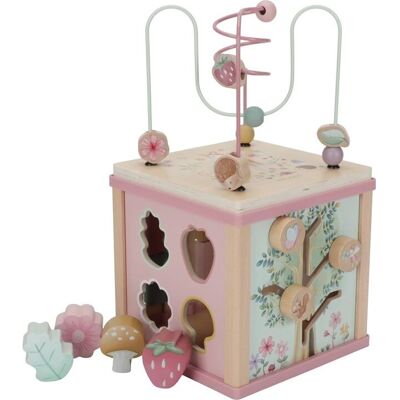 Little Dutch Fairy Garden Wooden Activity Cube - Pink Little Dutch Fairy Garden Wooden Activity Cube - Pink