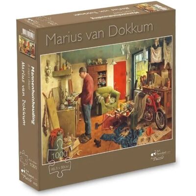 ART Marius van Dokkum Puzzel - Mannenhuishouding - 1000 Stukjes ART Marius van Dokkum Puzzel - Mannenhuishouding - 1000 Stukjes