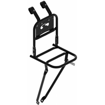 Portapacchi anteriore Steco 20x20cm - Nero lucido per biciclette 20-24 pollici Portapacchi anteriore Steco 20x20cm - Nero lucido per biciclette 20-24 pollici