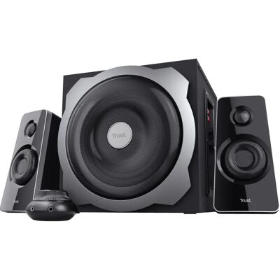 Trust Tytan 2.1 Hangszóró készlet - 120W - Fekete - PC mélynyomó Trust Tytan 2.1 Hangszóró készlet - 120W - Fekete - PC mélynyomó
