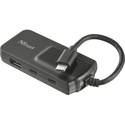 Trust Oila USB 3.2 Gen 1 Type-C 5000 Mbit/s Zwart - USB Hub Trust Oila USB 3.2 Gen 1 Type-C 5000 Mbit/s Zwart - USB Hub