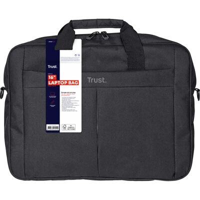 Trust Primo 16" Svart Laptopväska - 2 Fackor Trust Primo 16" Svart Laptopväska - 2 Fackor