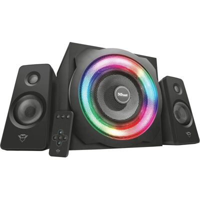 Trust GXT 629 Tytan 2.1 PC Reproduktorová Sada - RGB Osvětlení & Bezdrátové Dálkové Ovládání Trust GXT 629 Tytan 2.1 PC Reproduktorová Sada - RGB Osvětlení & Bezdrátové Dálkové Ovládání