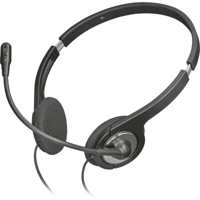 Trust Ilux Auriculares con Microfón - Diadema Binaural - Negro Trust Ilux Auriculares con Microfón - Diadema Binaural - Negro
