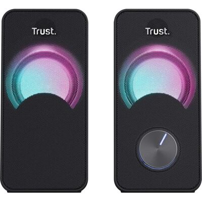 Trust Arys Schwarze 12W RGB PC-Lautsprecher Trust Arys Schwarze 12W RGB PC-Lautsprecher