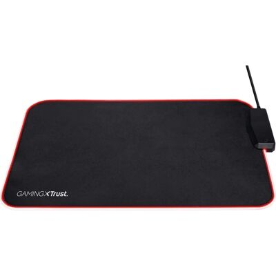 Tapis de souris gaming Trust GXT 765 Glide-Flex RGB - Noir, Rouge Tapis de souris gaming Trust GXT 765 Glide-Flex RGB - Noir, Rouge