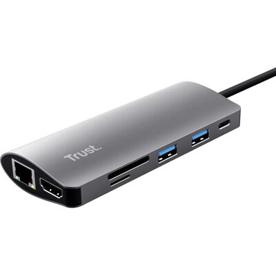 Trust Hub USB-C 7-in-1 - HDMI, Ethernet, Lettore di schede Trust Hub USB-C 7-in-1 - HDMI, Ethernet, Lettore di schede