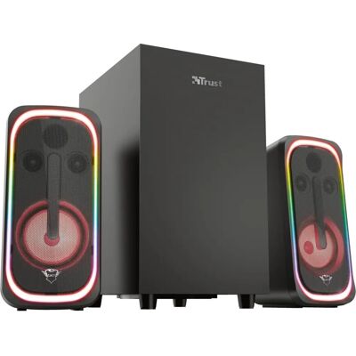 Trust GXT 635 Rumax RGB 2.1 Lautsprecherset - Schwarz Trust GXT 635 Rumax RGB 2.1 Lautsprecherset - Schwarz