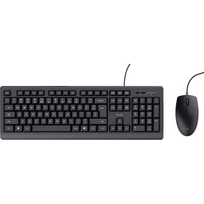Trust TKM-250 Tastatur-Maus-Set - Kabelgebunden, Deutsch, Schwarz Trust TKM-250 Tastatur-Maus-Set - Kabelgebunden, Deutsch, Schwarz