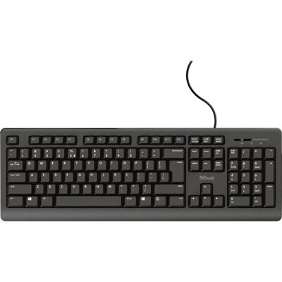 Trust TK-150 Tastatur - Vollformat, Wasserfest, Höhenverstellbar - Büro Trust TK-150 Tastatur - Vollformat, Wasserfest, Höhenverstellbar - Büro