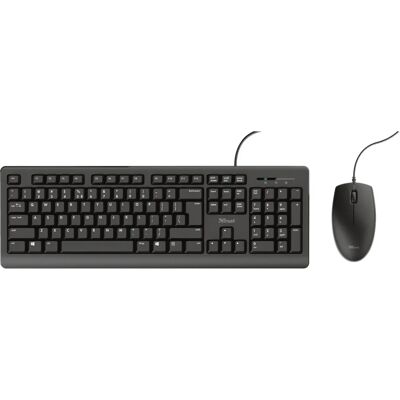 Set de teclado y ratón Trust Primo - AZERTY Negro Set de teclado y ratón Trust Primo - AZERTY Negro