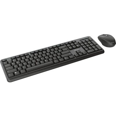 Ensemble Clavier et Souris sans fil Trust - QWERTY Espagnol Noir - Publicité Ensemble Clavier et Souris sans fil Trust - QWERTY Espagnol Noir - Publicité