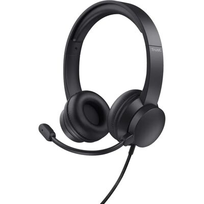 Trust Rydo Kopfhörer Kabelgebunden Schwarz - Headset Trust Rydo Kopfhörer Kabelgebunden Schwarz - Headset