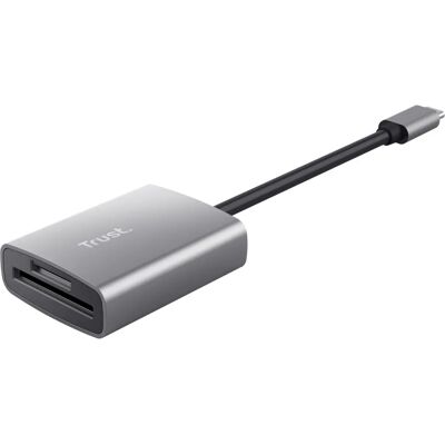 Trust 24136 Lecteur de cartes USB-C en aluminium - Stockage externe USB Type-C Trust 24136 Lecteur de cartes USB-C en aluminium - Stockage externe USB Type-C