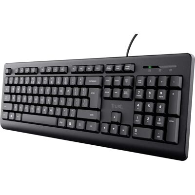 Clavier Trust Primo USB - Noir - Bureautique AZERTY Clavier Trust Primo USB - Noir - Bureautique AZERTY