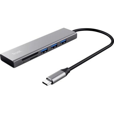 Trust Halyx USB 3.2 Gen 1 (3.1 Gen 1) Type-C 104 Mbit/s Aluminium Trust Halyx USB 3.2 Gen 1 (3.1 Gen 1) Type-C 104 Mbit/s Aluminium