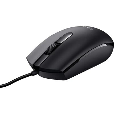 Souris Optique Ambidextre Trust TM-101 Noire - Bureautique - Publicité Souris Optique Ambidextre Trust TM-101 Noire - Bureautique - Publicité