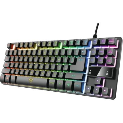 Trust GXT 833 Thado TKL RGB Mekaaninen Pelinäppäimistö - Gaming Keyboard Trust GXT 833 Thado TKL RGB Mekaaninen Pelinäppäimistö - Gaming Keyboard