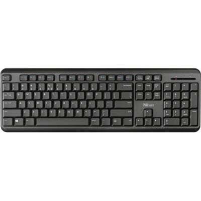 Trust TK-350 Clavier Sans Fil - QWERTY - Allemand - Noir Trust TK-350 Clavier Sans Fil - QWERTY - Allemand - Noir