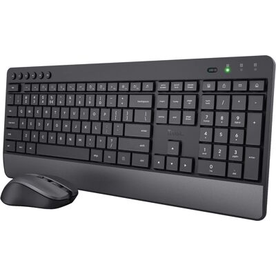 Trust Trezo Wireless Tastatur-Maus-Set - Schwarz - Tastatur und Maus inklusive - 10m Reichweite Trust Trezo Wireless Tastatur-Maus-Set - Schwarz - Tastatur und Maus inklusive - 10m Reichweite