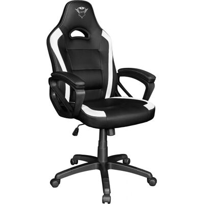 Trust GXT 701W RYON Verstelbare Gaming Stoel - Zwart/Wit Trust GXT 701W RYON Verstelbare Gaming Stoel - Zwart/Wit
